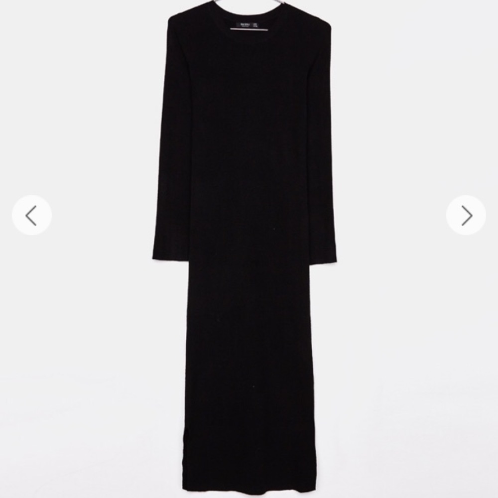 Midi Sweater Dress With Side Splits - Picture 5 of 6
